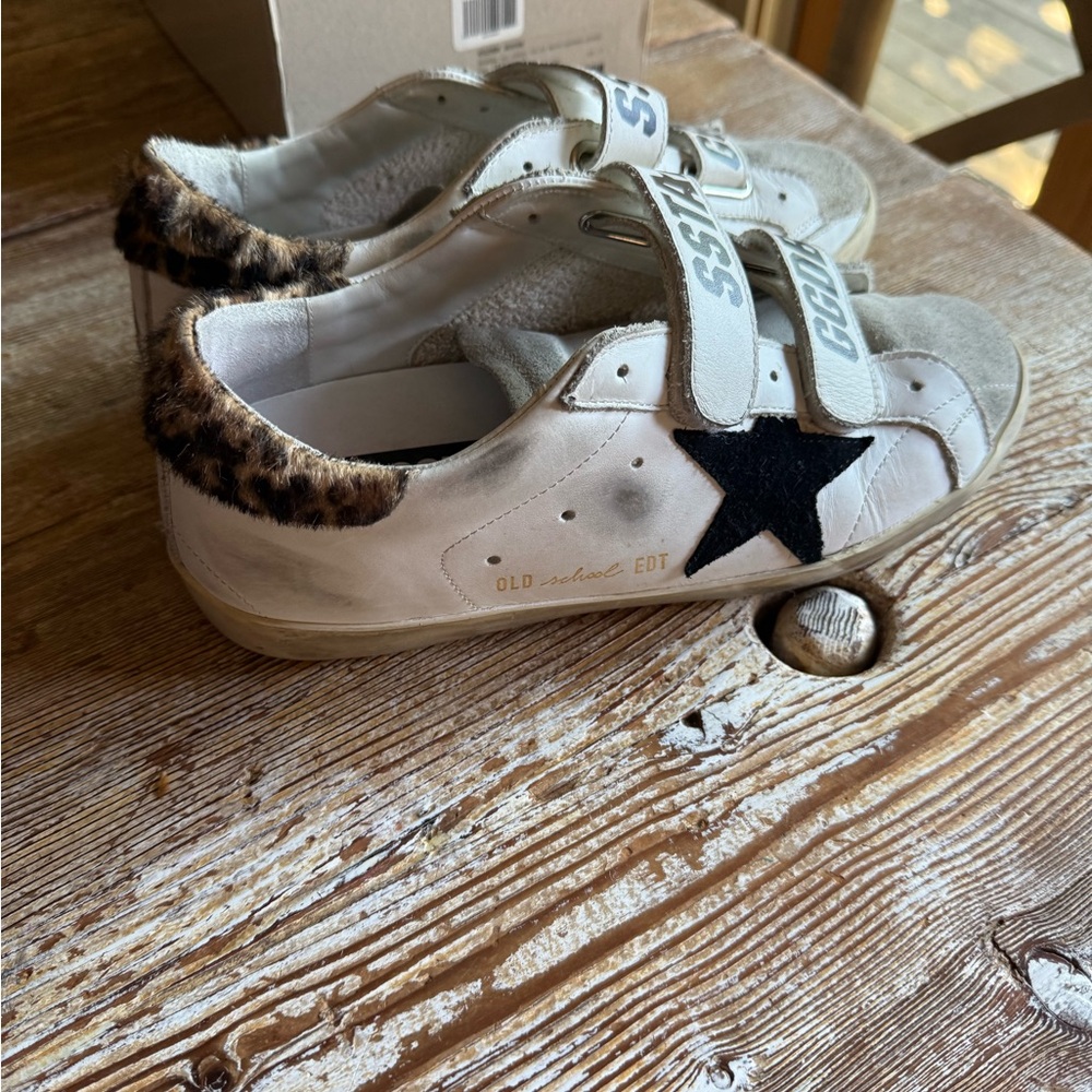 Golden Goose White Leather Old School Sneakers leopard size 39 - Picture 15 of 16
